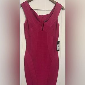 Hot Pink Stylish Authentic Brand New Guess by Marciano Bodycon Dress New, Tags